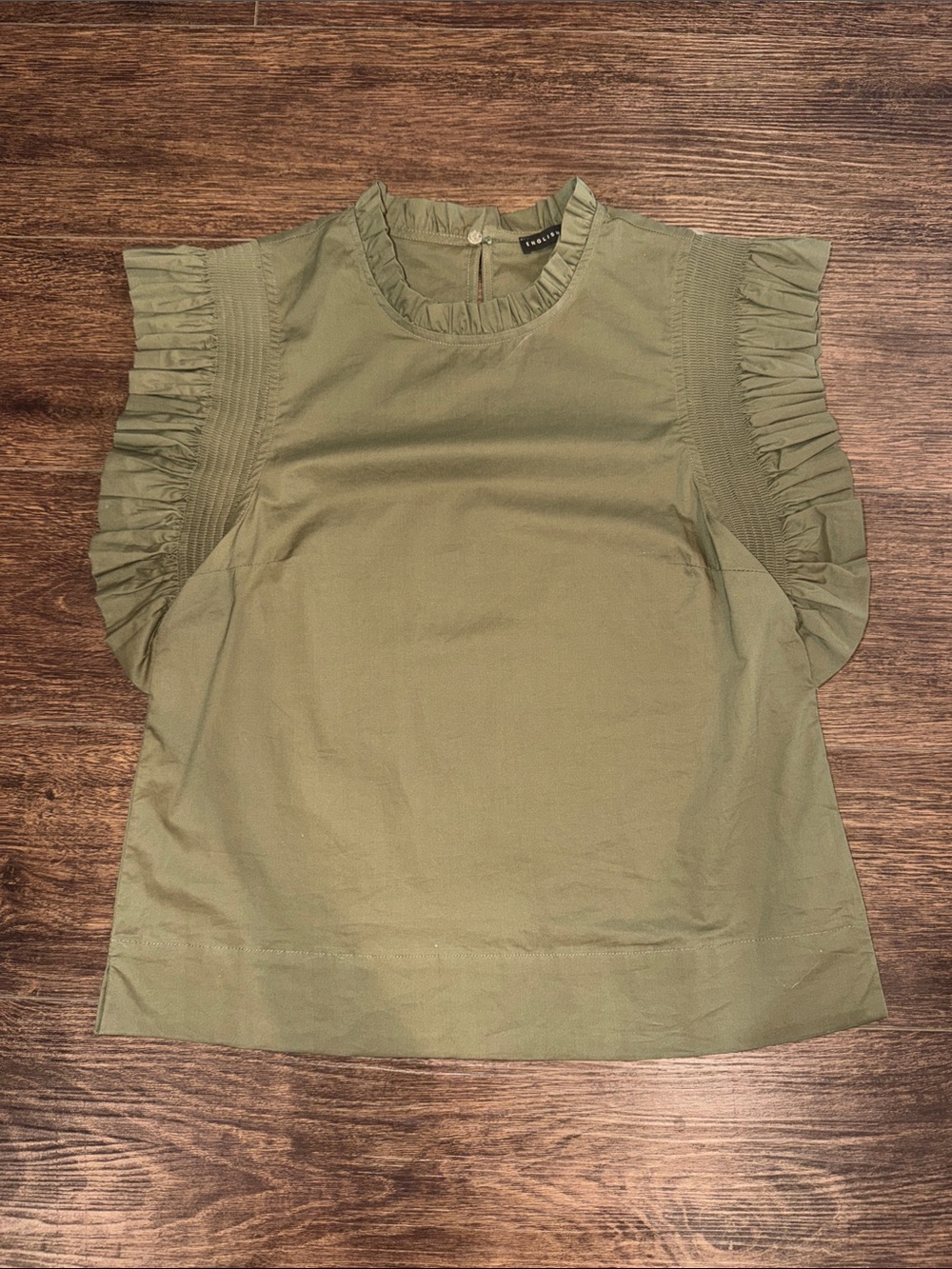 English Factory Olive Green Top
